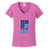 Ladies Heavy Cotton™ 100% Cotton V-Neck T-Shirt Thumbnail