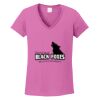 Ladies Heavy Cotton™ 100% Cotton V-Neck T-Shirt Thumbnail