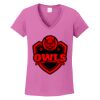 Ladies Heavy Cotton™ 100% Cotton V-Neck T-Shirt Thumbnail