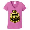 Ladies Heavy Cotton™ 100% Cotton V-Neck T-Shirt Thumbnail