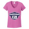Ladies Heavy Cotton™ 100% Cotton V-Neck T-Shirt Thumbnail