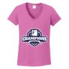 Ladies Heavy Cotton™ 100% Cotton V-Neck T-Shirt Thumbnail