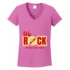 Ladies Heavy Cotton™ 100% Cotton V-Neck T-Shirt Thumbnail
