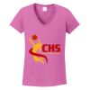 Ladies Heavy Cotton™ 100% Cotton V-Neck T-Shirt Thumbnail