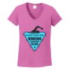 Ladies Heavy Cotton™ 100% Cotton V-Neck T-Shirt Thumbnail