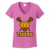 Ladies Heavy Cotton™ 100% Cotton V-Neck T-Shirt Thumbnail