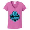 Ladies Heavy Cotton™ 100% Cotton V-Neck T-Shirt Thumbnail