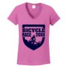 Ladies Heavy Cotton™ 100% Cotton V-Neck T-Shirt Thumbnail