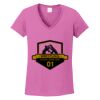 Ladies Heavy Cotton™ 100% Cotton V-Neck T-Shirt Thumbnail