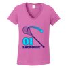 Ladies Heavy Cotton™ 100% Cotton V-Neck T-Shirt Thumbnail