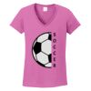 Ladies Heavy Cotton™ 100% Cotton V-Neck T-Shirt Thumbnail