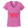 Ladies Heavy Cotton™ 100% Cotton V-Neck T-Shirt Thumbnail