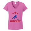 Ladies Heavy Cotton™ 100% Cotton V-Neck T-Shirt Thumbnail
