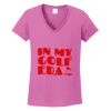 Ladies Heavy Cotton™ 100% Cotton V-Neck T-Shirt Thumbnail