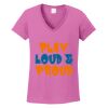 Ladies Heavy Cotton™ 100% Cotton V-Neck T-Shirt Thumbnail